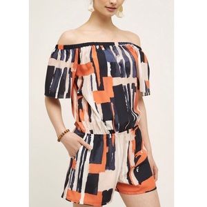 Anthropologie “Santa Cruz” Off The Shoulder Romper